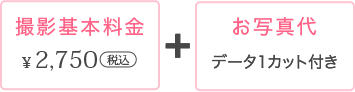 Photography rate（撮影料金）
